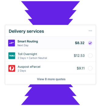 Live Quotes at Checkout | Smart Routing By Shippit